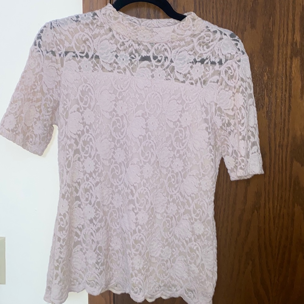 Purple floral print nice top